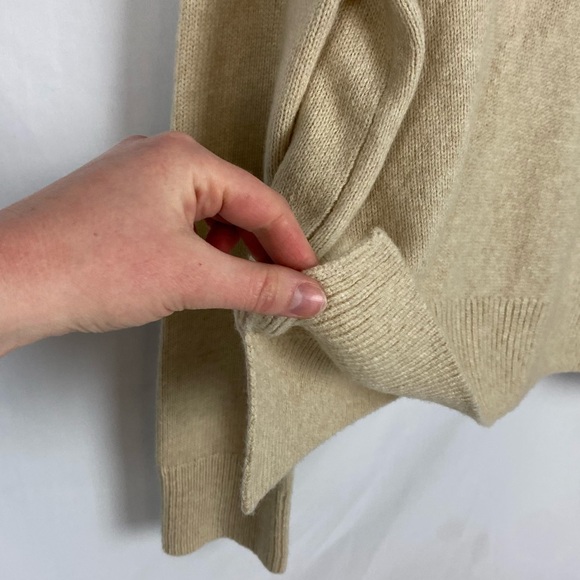 JENNI KAYNE Atlas Turtleneck Sweater in Wheat tan brown cream - Picture 7 of 13